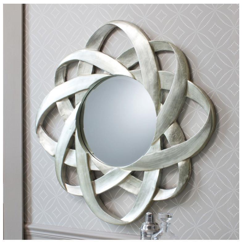 Constellation Silver Leaf Circular Wall Mirror 5055299431788