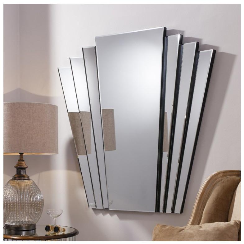 Gatsby Art Deco Style Fan Tailed Wall Mirror 5055299468760