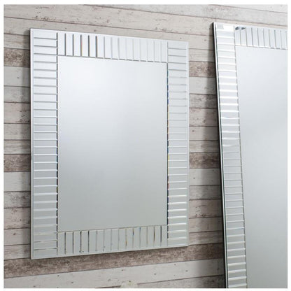 Mondello Rectangle Mosaic Style Bevelled Glass Pieces Wall Mirror 5055299468845