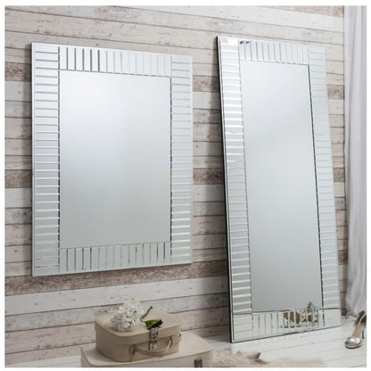 Mondello Rectangle Mosaic Style Bevelled Glass Pieces Wall Mirror Set 5055299468845