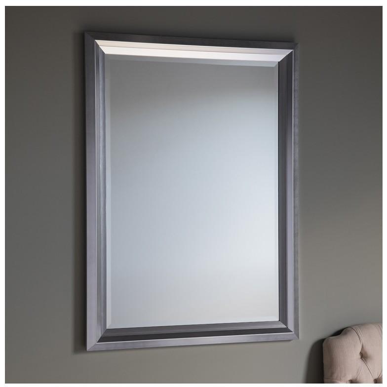 Gisborn Silver Pewter Rectangle Wall Mirror 5055999207560