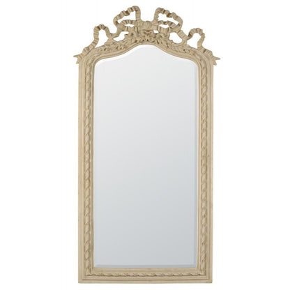 Elegant White Frame with Intricate Bow Detailing Wall Mirror CFT1059-WH-22-46