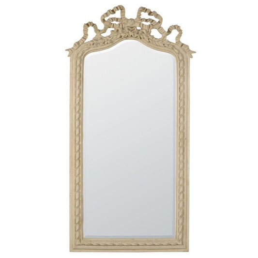 Elegant White Frame with Intricate Bow Detailing Wall Mirror CFT1059-WH-22-46