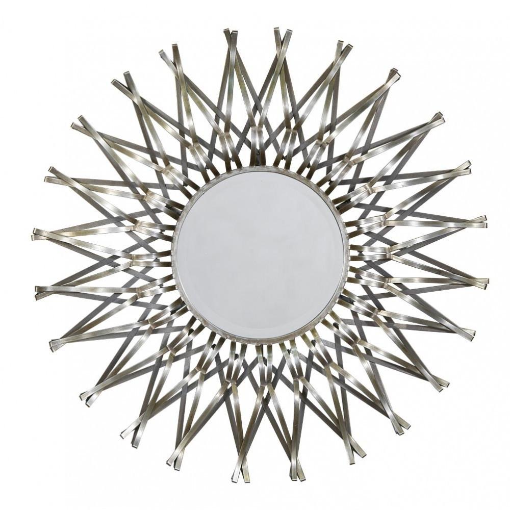 Sunburst Geometrical Hipparchus Metal Framed Wall Mirror CMM079