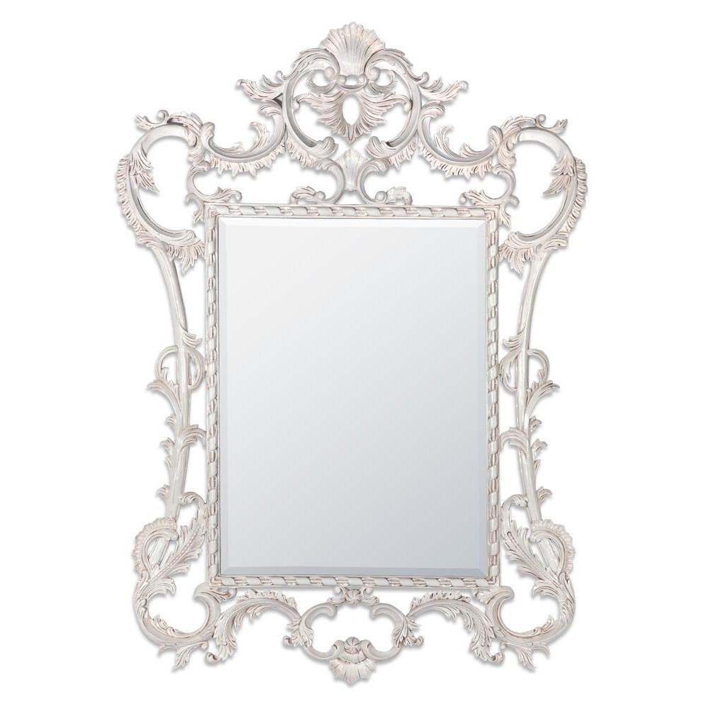 Hand Carved Wooden Frame Mirror F1001-WH