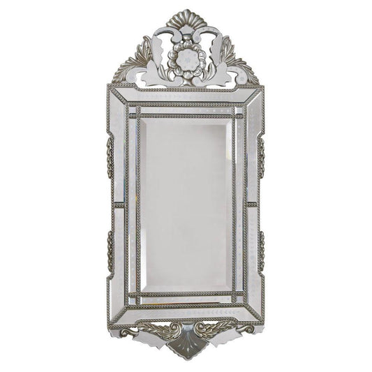 Vintage Venezia Murano Portrait Silver Mirror GJ048-SL-64-140