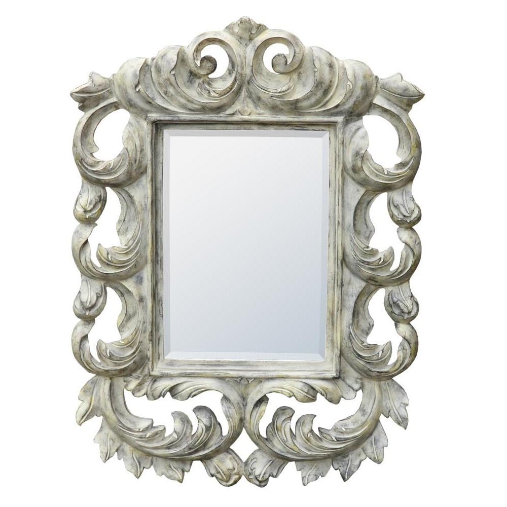 Rustic Baroque Bevelled Portrait Wall Mirror PM6201L-RU-90-120