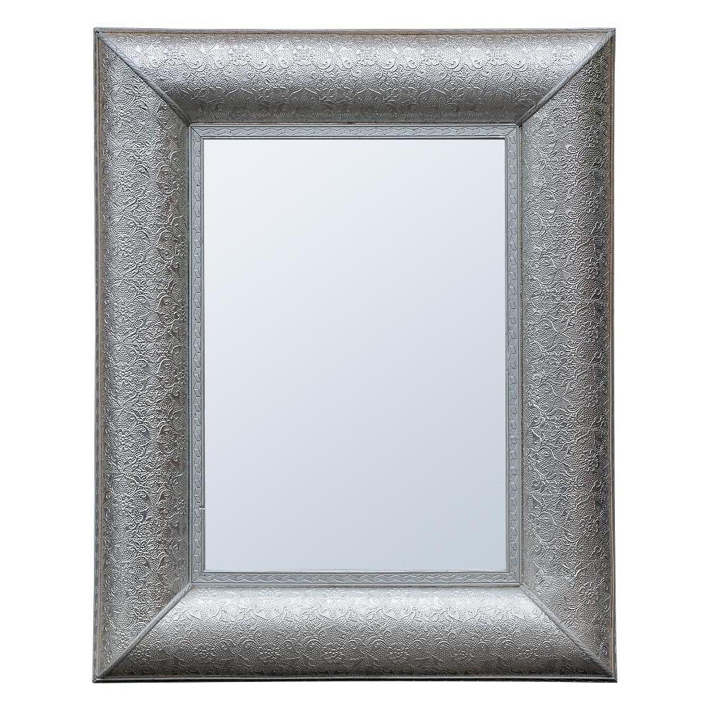 Chaandhi Kar Silvered Rectangular Wall Mirror R3-8098-301-80-100