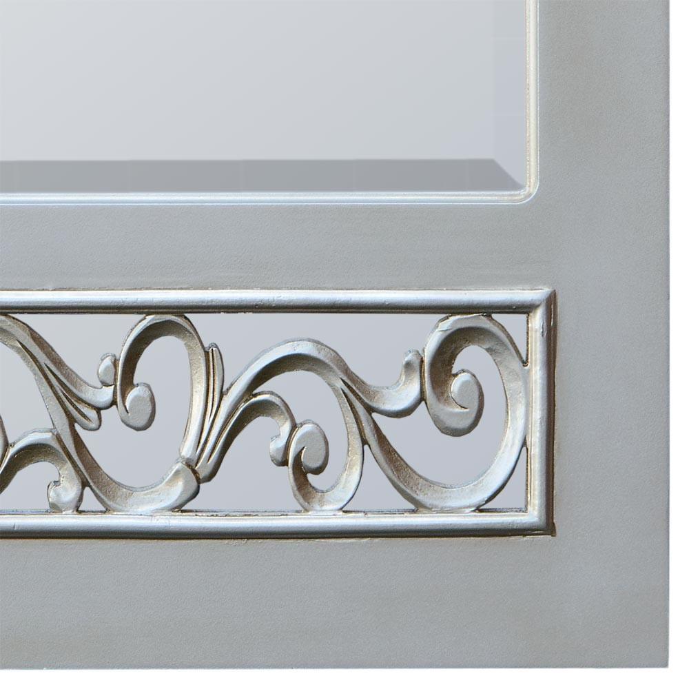 Silver Paisley Mirror Close Up TFC9926-SL