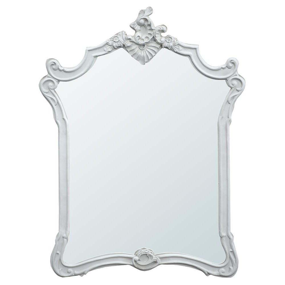 Boudoir Provence Antique White Mirror TFM6030-AW